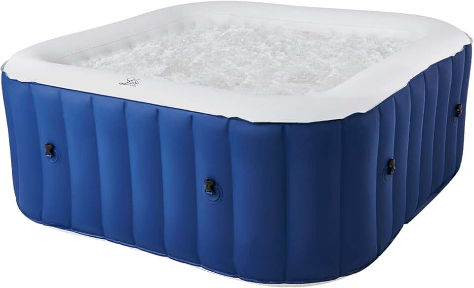 etevert - Spa gonflable Alpine 4 places - carré - confort et relaxation