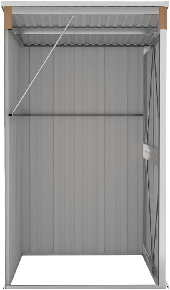 etevert Remise de Jardin Murale Marron 118x100x178 cm Acier galvanisé,Maison & Jardin, Pelouses & Jardins, Vie en extérieur, Structures extérieures, Cabanes & abris de Jardin, Brun (Poids 22.7KG)
