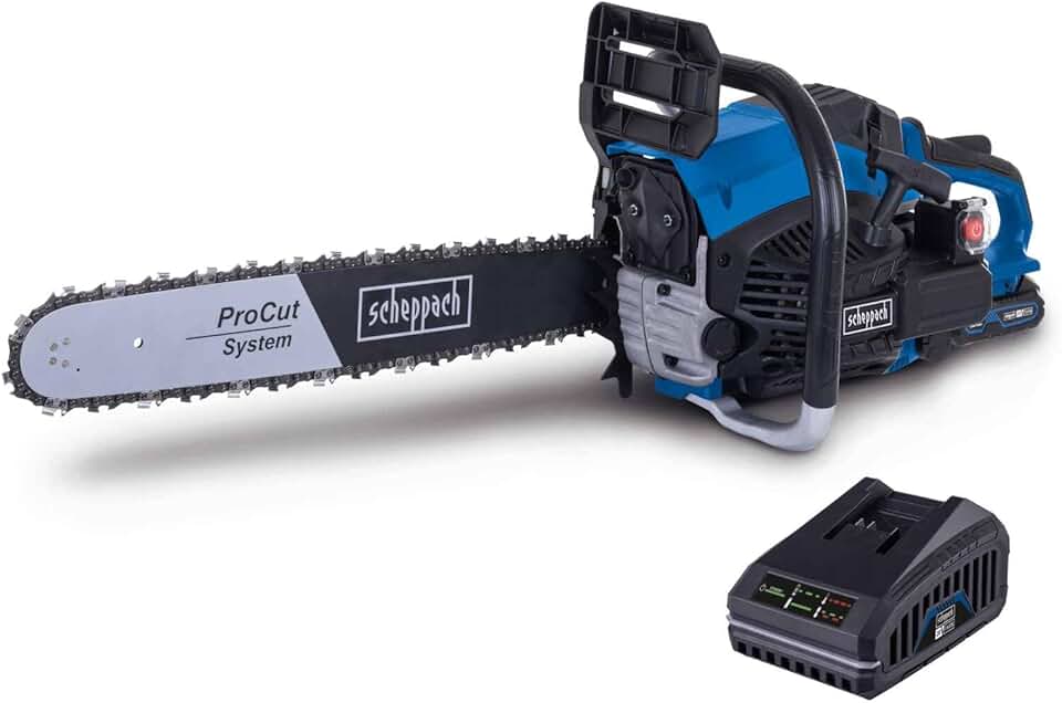etevert - tronçonneuse thermique - 51cm 3,1CV - moteur 2T, ProCut 20