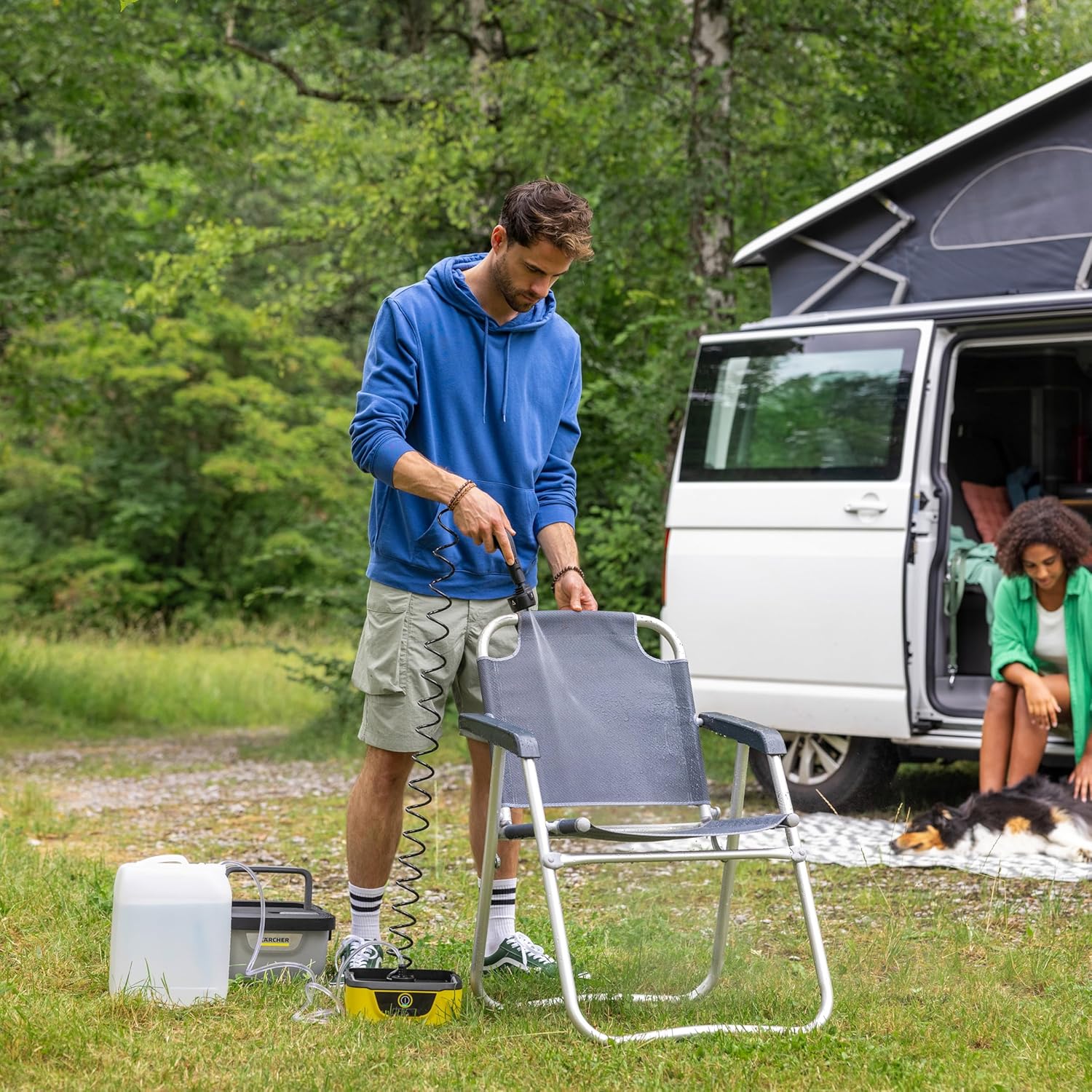 etevert - OC 4 Adventure - 27x23x39 cm - nettoyeur extérieur mobile, 8L, batterie lithium-ion