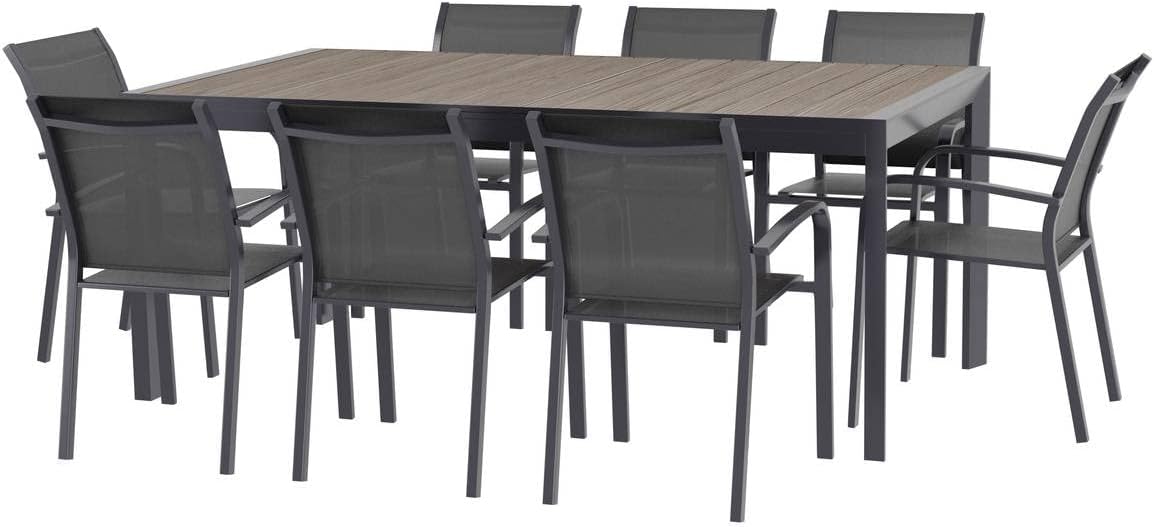 etevert - Evasion - 10 places - table aluminium extensible extérieur