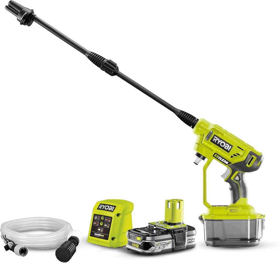etevert - pistolet haute pression 18V One+, 22 bar, léger, 2.5Ah, RY18PW22A-125