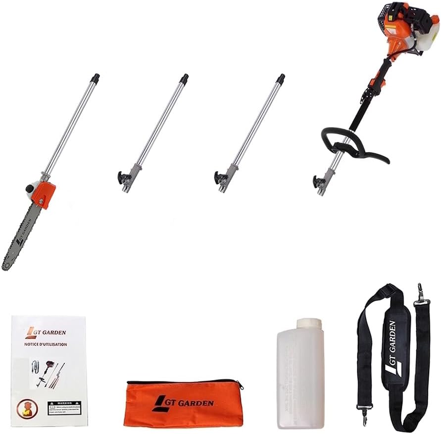 etevert - élagueuse thermique sur perche - 4,15 m - 52 cm³, 3 CV