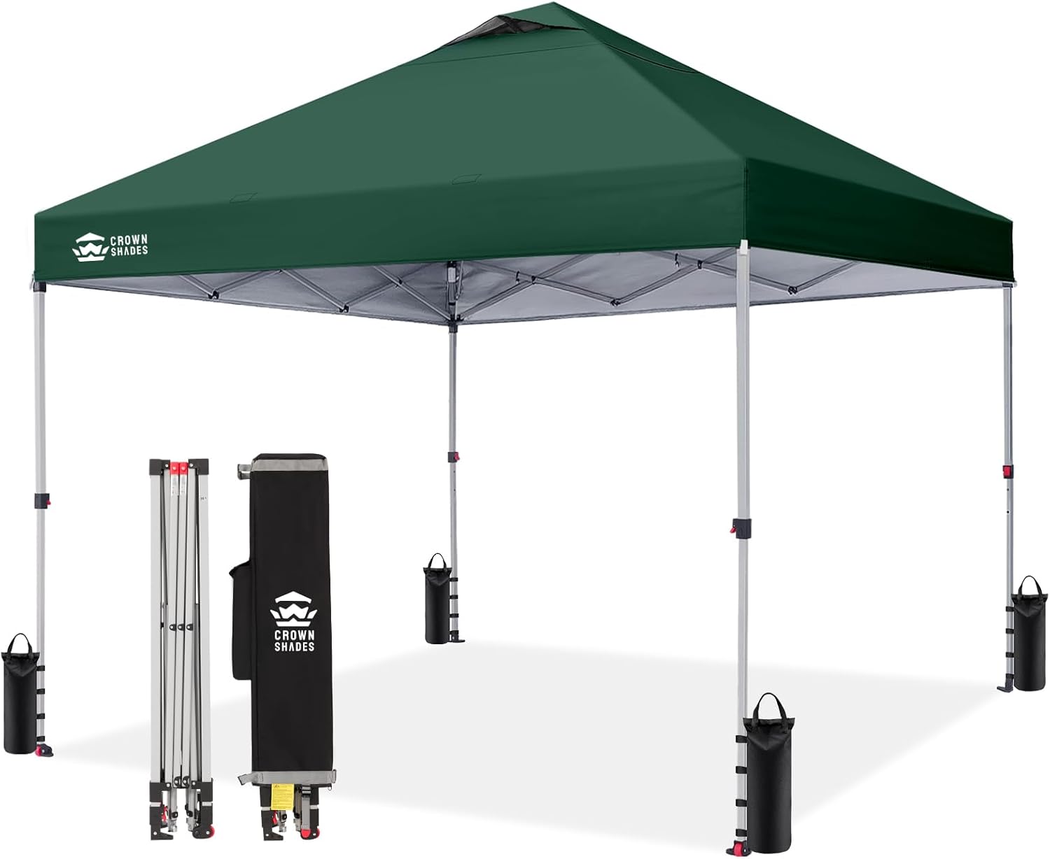 etevert - tonnelle pliante - 3x3m - imperméable, UPF 50+, vert, sac