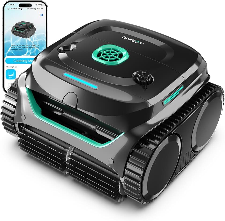 etevert - C2 série - pour piscines 150㎡ - filtration double, nettoyage fond/parois, autonomie 180 min - C2