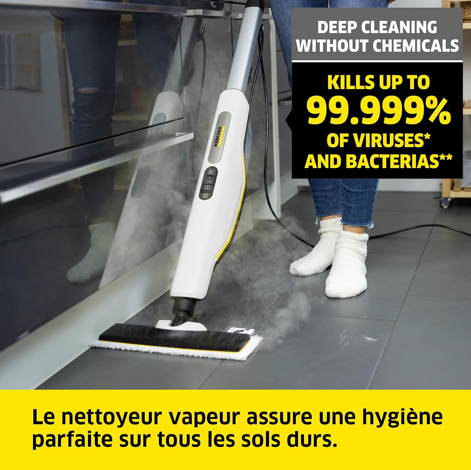 etevert - SC 3 Upright EasyFix - 0,5L - 1 600W - 60m² - vapeur rapide