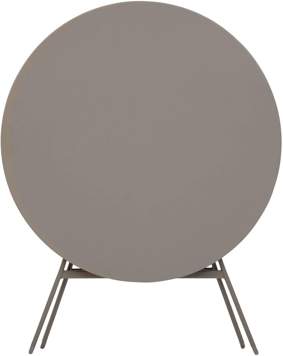 etevert - Greensboro - table pliante ronde acier antirouille 4 places