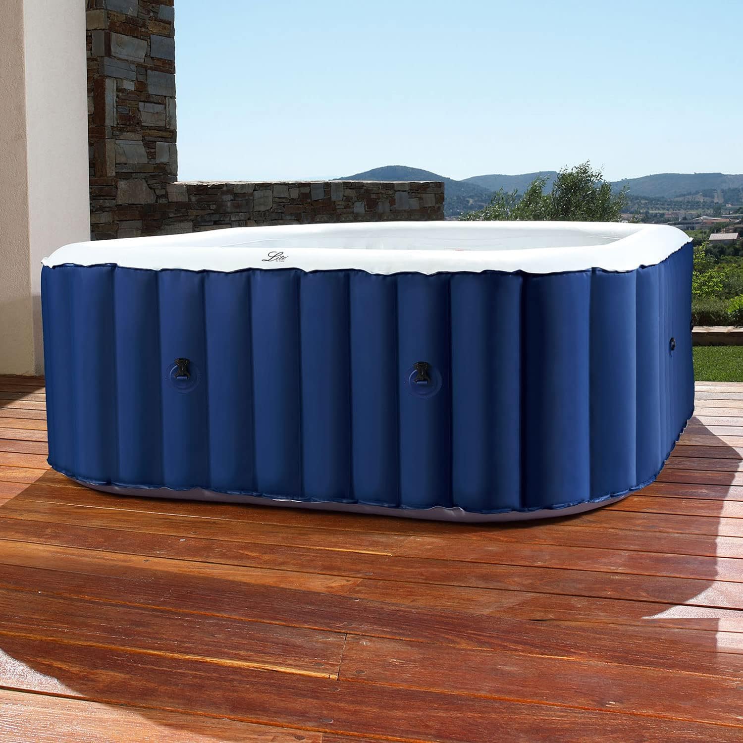 etevert - Spa gonflable Alpine 4 places - carré - confort et relaxation