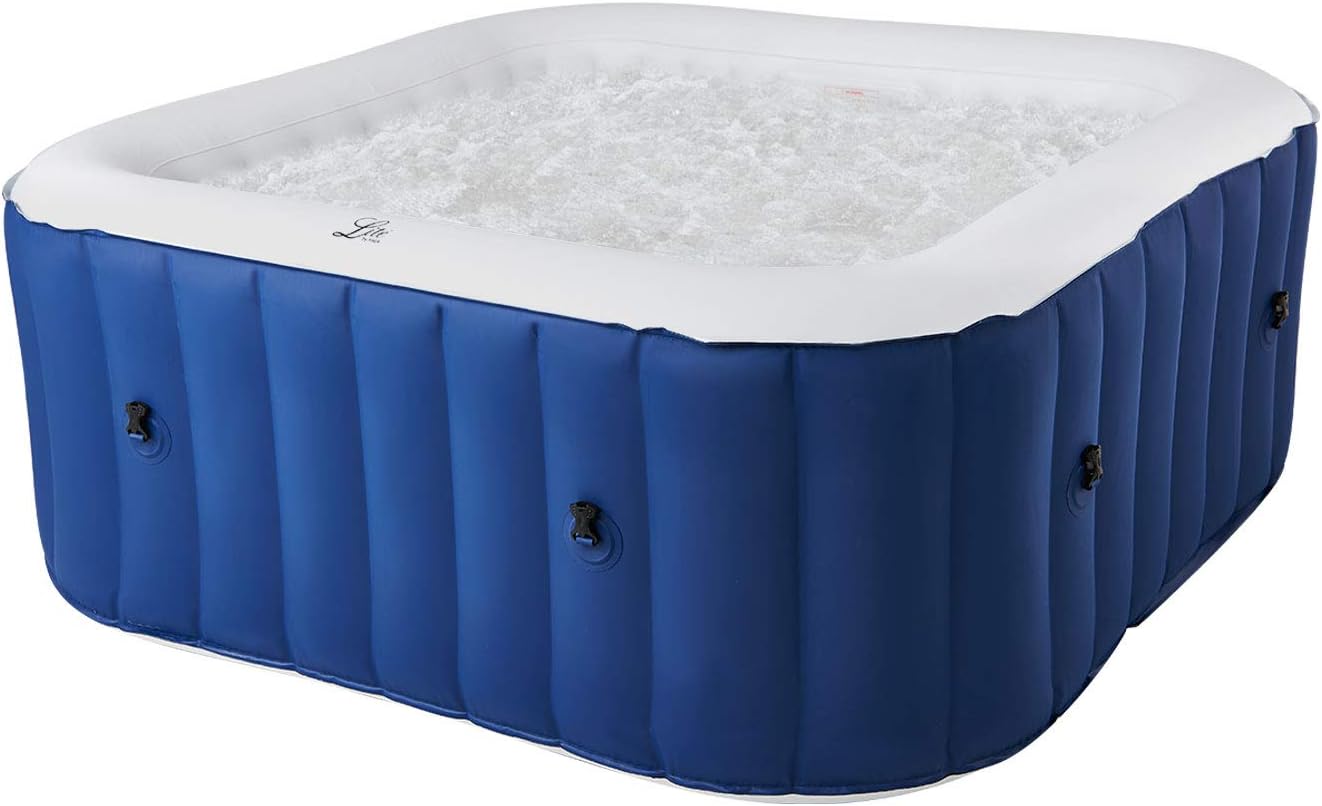 etevert - Spa gonflable Alpine 4 places - carré - confort et relaxation