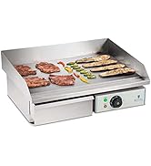 etevert RCEG-55 Plaque de cuisson électrique en acier inoxydable pour restauration