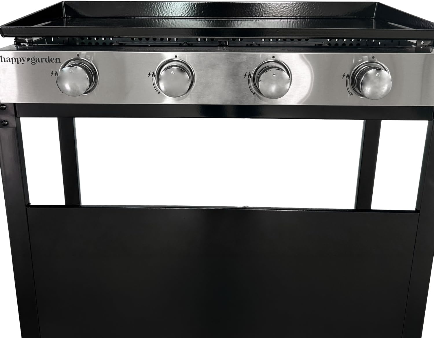 etevert - Plancha Mérida 4 brûleurs avec chariot - gaz - 78x41 cm