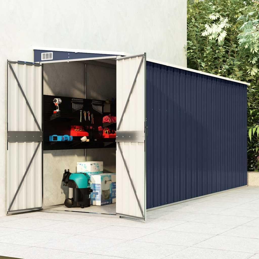 etevert Abri de Jardin Mural Anthracite 118x382x178 cm Acier,Maison & Jardin, Pelouses & Jardins, Vie en extérieur, Structures extérieures, Cabanes & abris de Jardin, Anthracite (Poids 47.9KG)