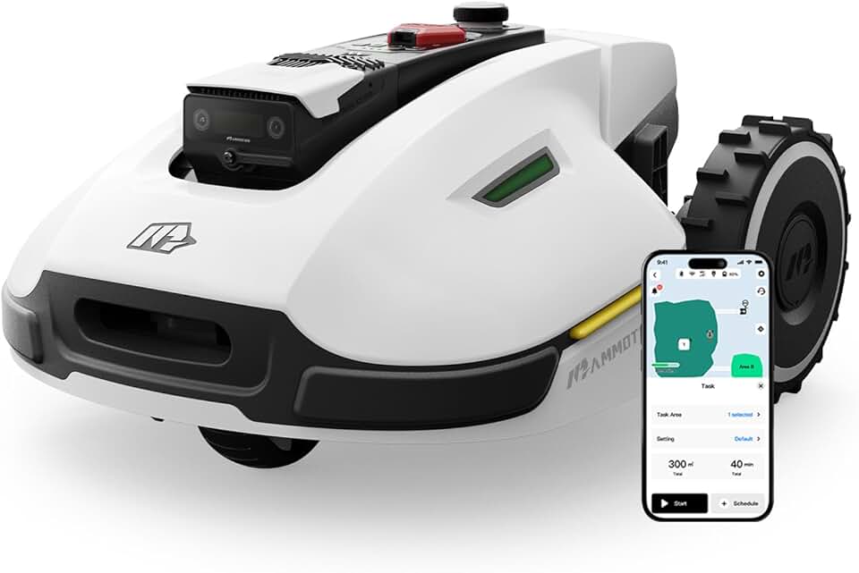 etevert - YUKA 2000 - 2000-2400m² - robot tondeuse sans fil, RTK+Vision, double disque, 4G