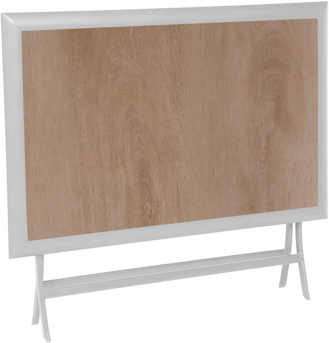 etevert - Azua série - rectangulaire pliante 6 places - aluminium epoxy antirouille