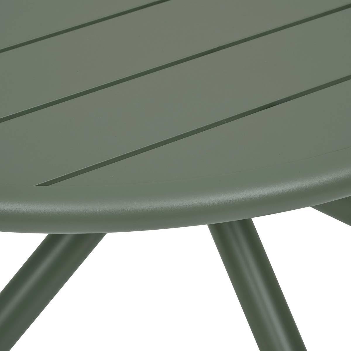 etevert - Nebullia Table Jardin 4 places 105cm Vert Laurier