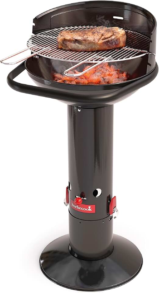 etevert - Loewy 45 - 43x43x97cm - barbecue charbon, pare-vent, 6 pers