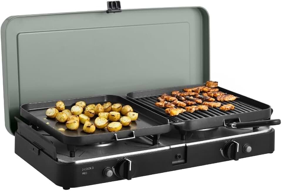 etevert - 2-Cook 3 Pro Deluxe - grille barbecue portable 30mbar - sac inclus