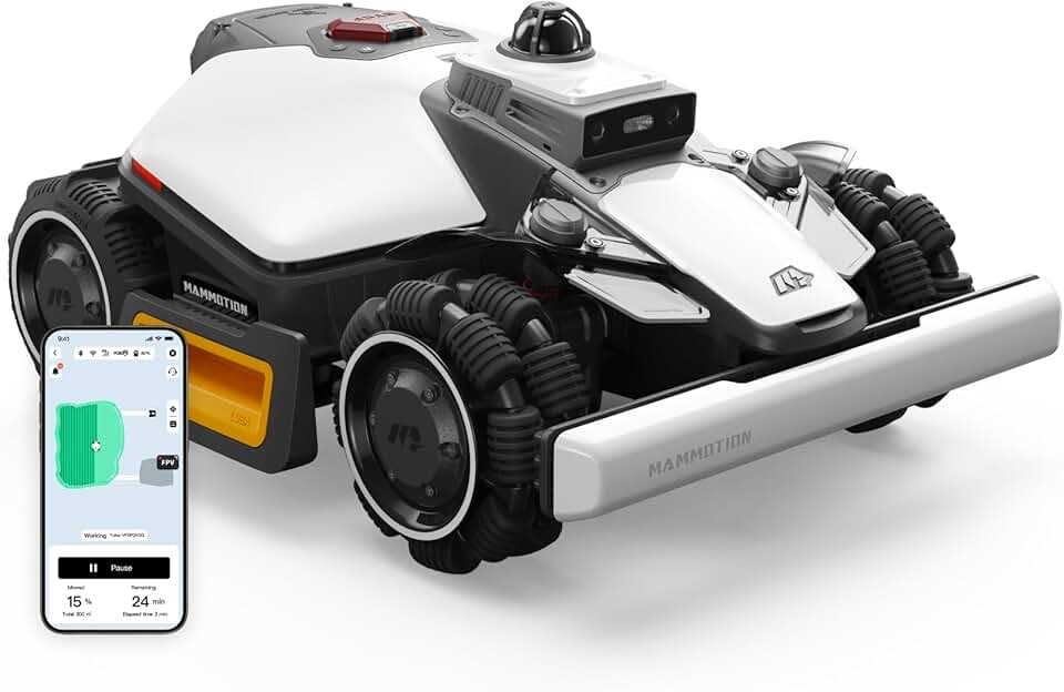 etevert - Luba Mini 2 AWD - 1500m² - LiDAR, double caméra IA, DropMow, 80% pente - LUBA Mini 2 AWD 1500