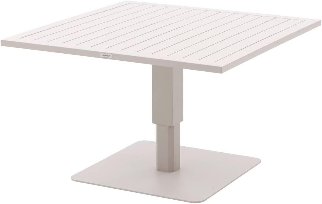 etevert - Salimia - table relevable carrée aluminium 110x110cm