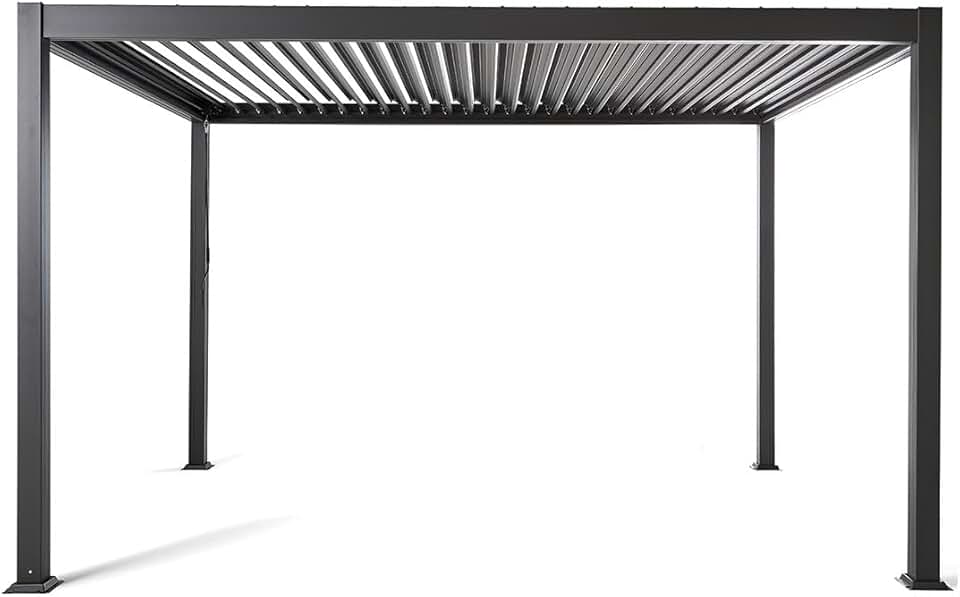 etevert - Cherry série - pergola bioclimatique 4x3m - aluminium gris anthracite