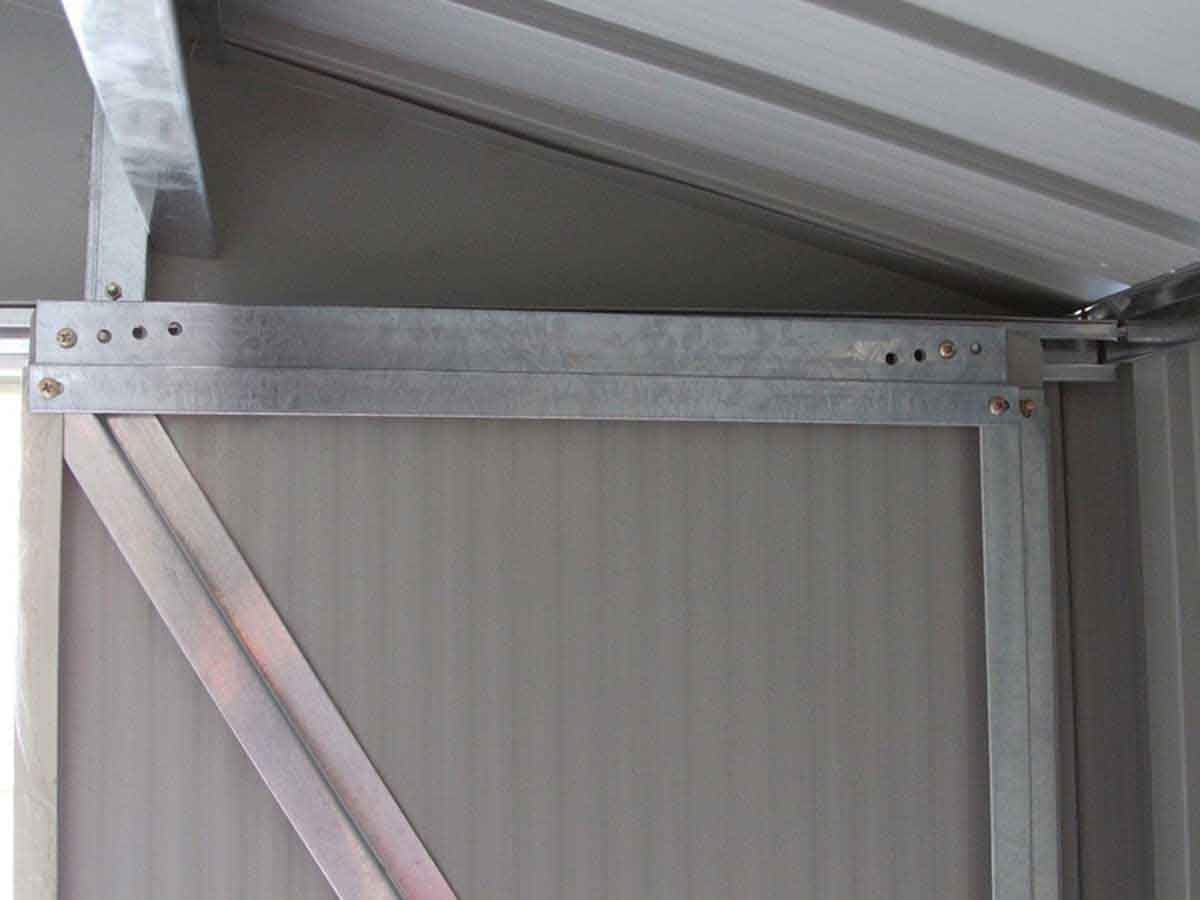 etevert Abri de Métal Rosas, 10.85m² 1299_78620 Vert/Blanc