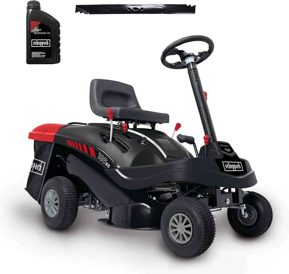 etevert - MR196-61 - 61cm - tondeuse thermique autoportée 6,5CV, bac 150L