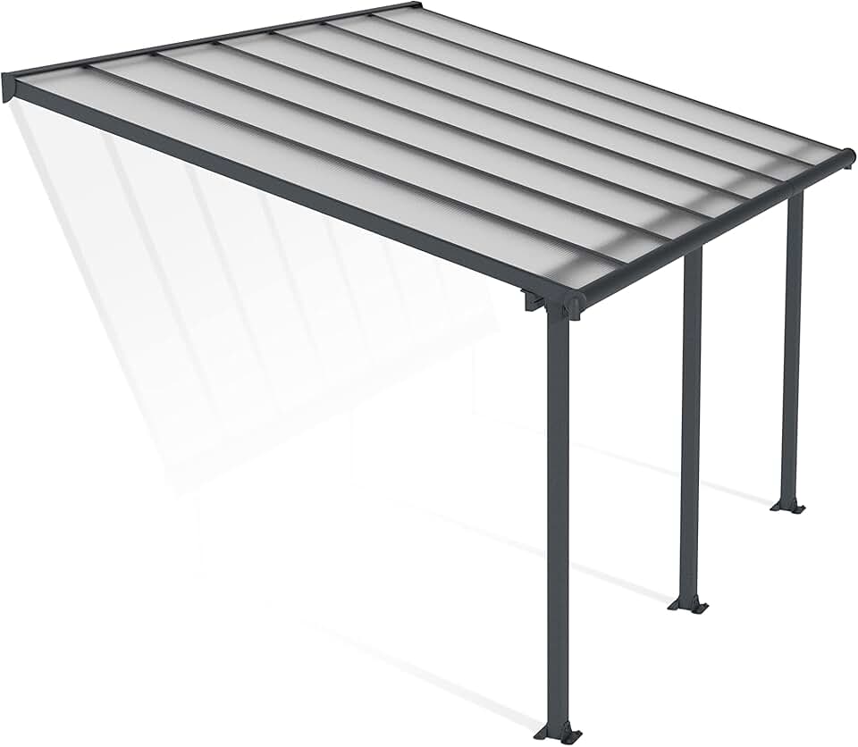 etevert by etevert - Olympia - 12.8m² - aluminium & polycarbonate, terrasse élégante, gris