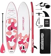 etevert Stand Up Paddle Planche de Surf Sup Gonflable Complet Accessoires Pagaie Réglable, Pompe...