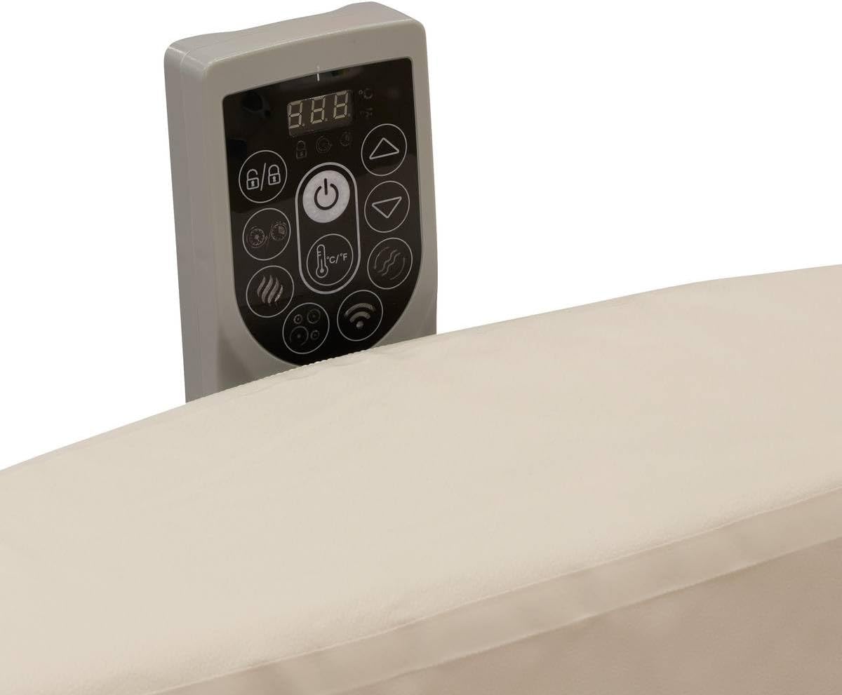 etevert - Spa Nordik Ø190 cm - 5-7 pers, 180 jets, WiFi connecté, effet bois