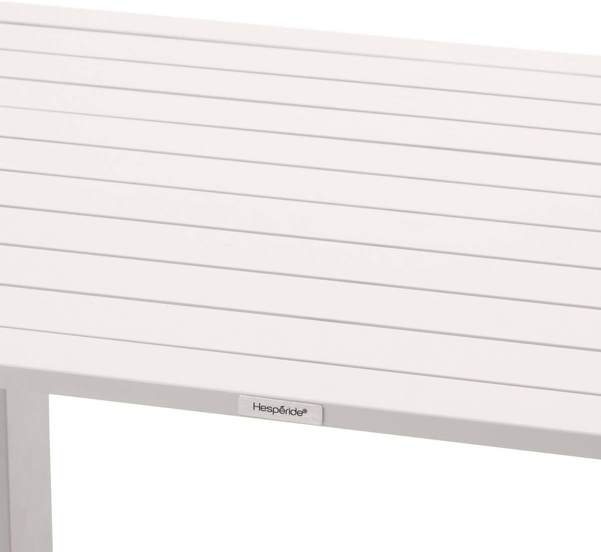 etevert - Salimia - 150x80 cm - table jardin relevable, alu, 6-8 pers