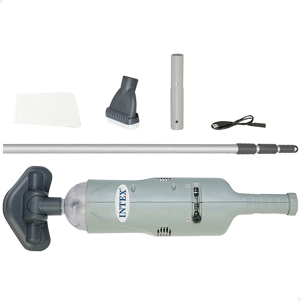 etevert - aspirateur piscine sous-marin, gris, à batterie, portatif