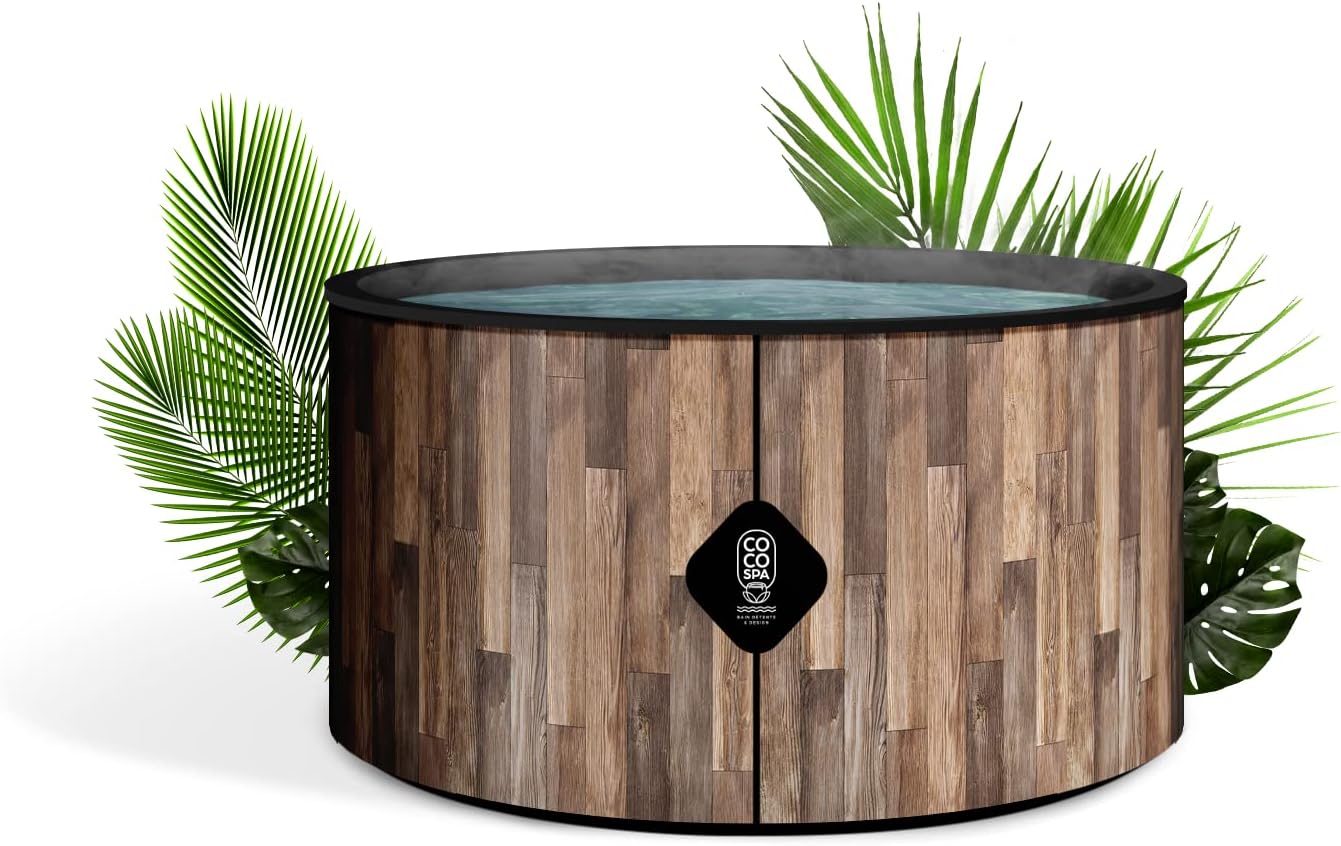 etevert Nordik Spa Gonflable - 150 cm de diamètre - 800 litres - Moteur 2240 W - 2 à 4 Personnes - Massage 140 Jets