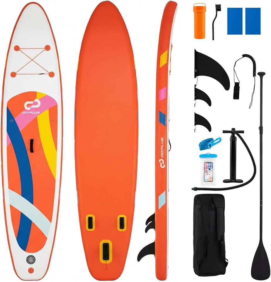etevert - Paddle Gonflable Série Adulte - 336 cm - stable, 160 kg, siège kayak, kit complet
