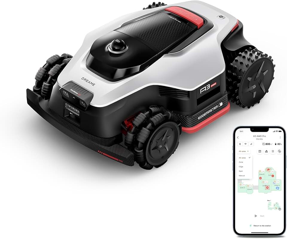 etevert - A3 AWD Pro - 3500 m² - AWD, LiDAR 3D, IA, pente 80%, bord <3cm