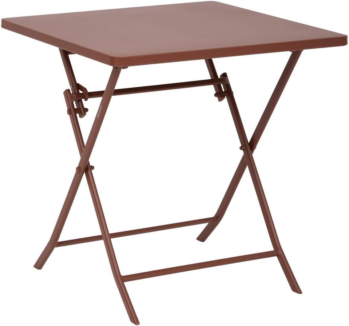 etevert - Greensboro - 2 places 70x70cm - table pliante acier acajou