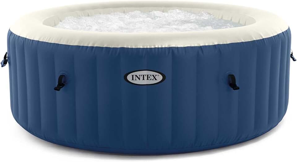 etevert - PureSpa Bubble Blue - 180x66 cm - spa gonflable 4 places, 100 jets