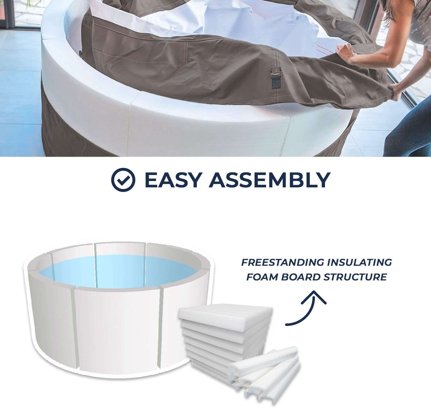 etevert - Spa - Vita Premium - SP-VIP160C - Gonflable - 6 Places (4 Adultes + 2 Enfants) - Bache De Protection - Réchauffeur - 1100 L - Couverture Simili-Cuir Premium