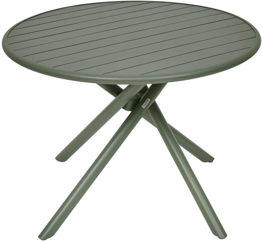 etevert - Nebullia Table Jardin 4 places 105cm Vert Laurier
