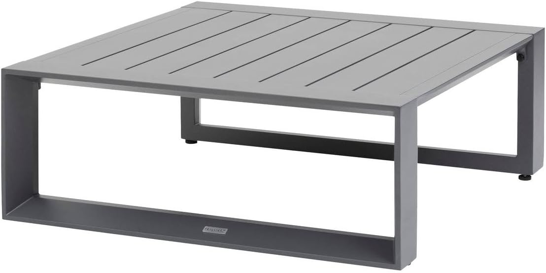 etevert - Allure Graphite - 79x79x30cm - Table basse jardin alu