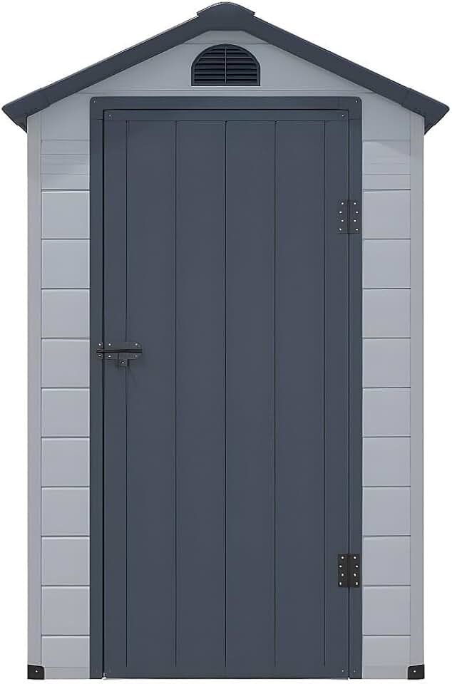 etevert - CESIO - abri de jardin résine gris 1,39m²