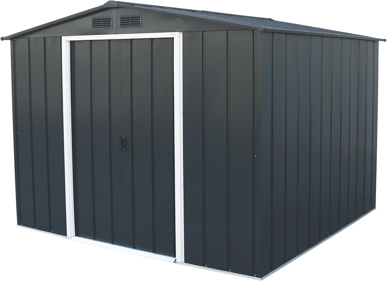 etevert - ECO 8x8 - 5,89 m² - abri métal, toit renforcé, anthracite