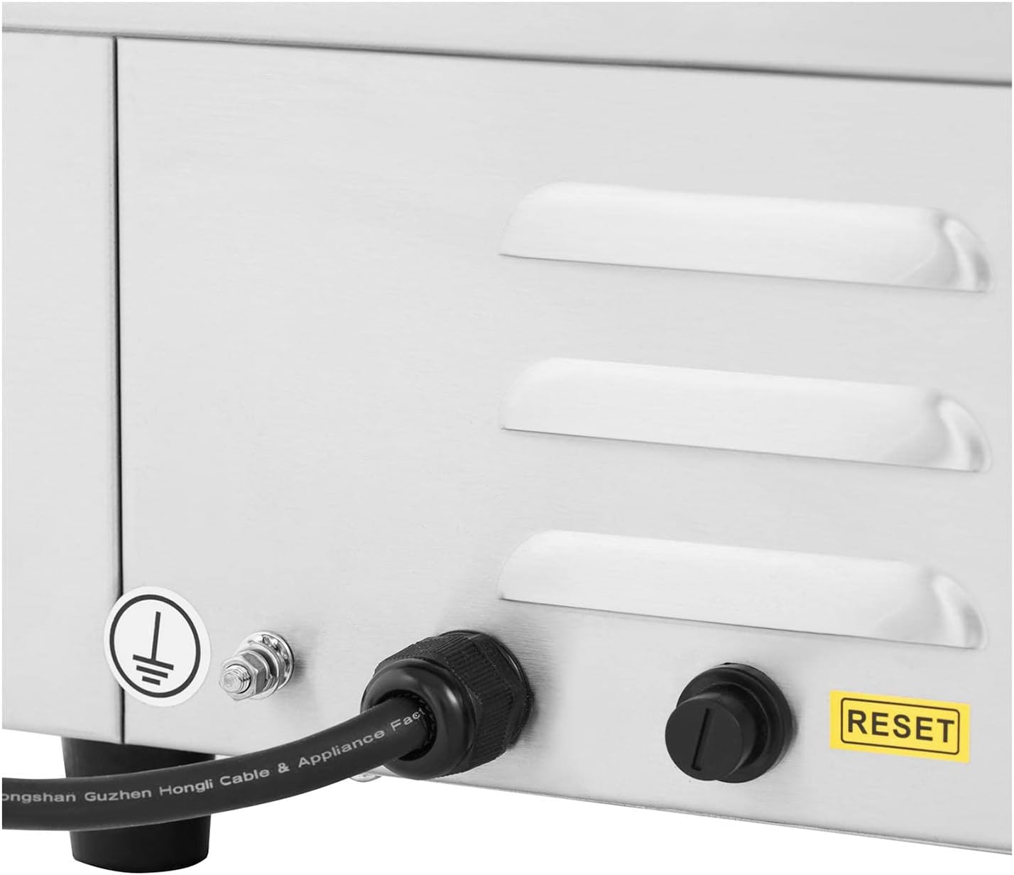 etevert - Plancha Électrique Lisse Inox 55x35 cm 3000W Restaurant