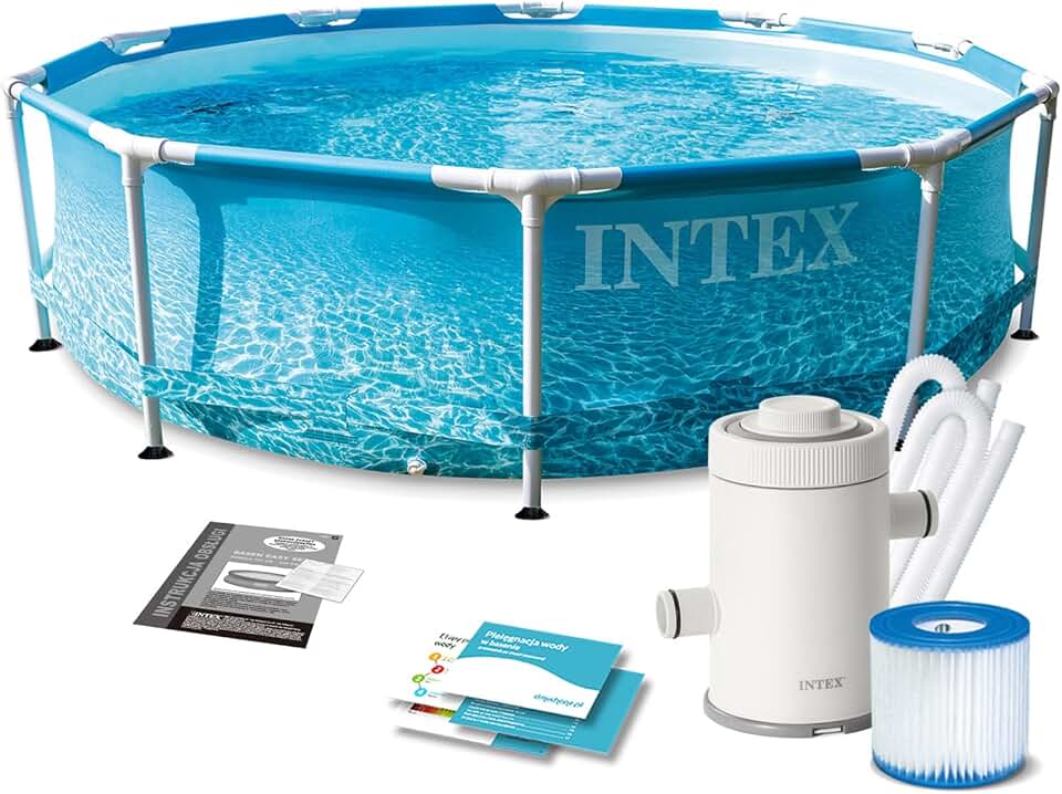 etevert - Kit Piscinette Tubulaire Ocean - ø3,05x0,76m - montage rapide
