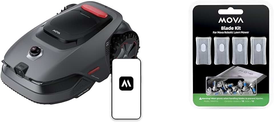 etevert - LiDAX Ultra - 800 m² - Robot tondeuse IA LiDAR 3D, tout terrain, protection animaux - MOVALIDAXUltra800