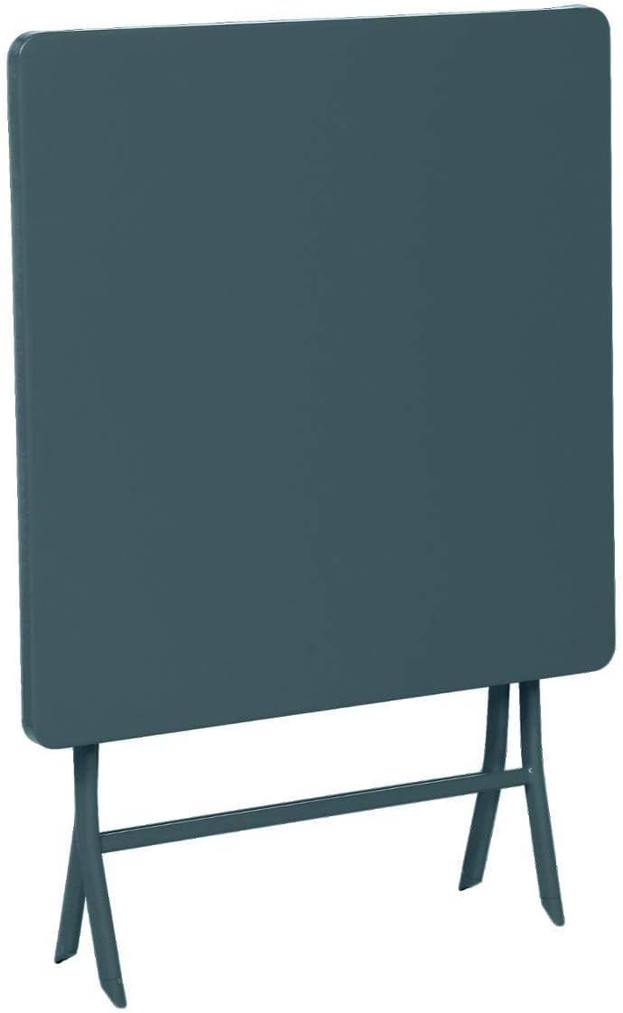 etevert - Greensboro série - 2 places, 70x70 cm - Acier bleu canard antirouille, pliante
