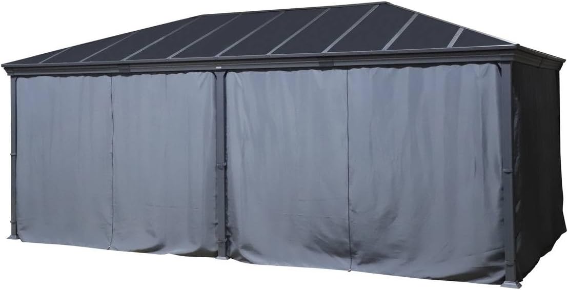 etevert - Pergola Belize - 3,6x6m - Aluminium et polycarbonate