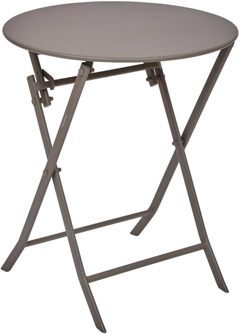 etevert - Greensboro pliante ronde - 2 places - acier renforcé, antirouille