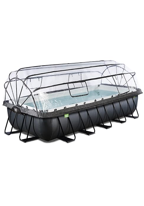 etevert Piscine Black Leather avec dôme
