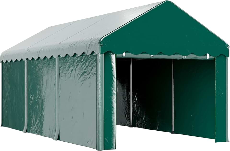 etevert - Carport Tente série PE - 3x6m - abri voiture UV étanche