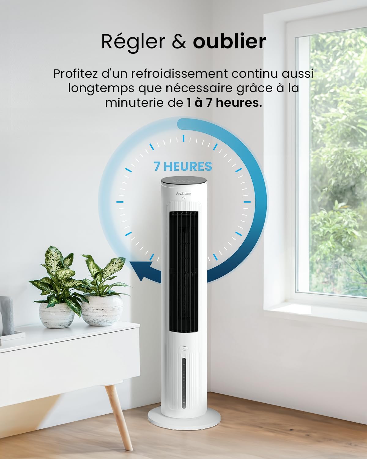 etevert - OmniAir - 5L - 3 vitesses, 4 modes, minuterie 7h, clim mobile